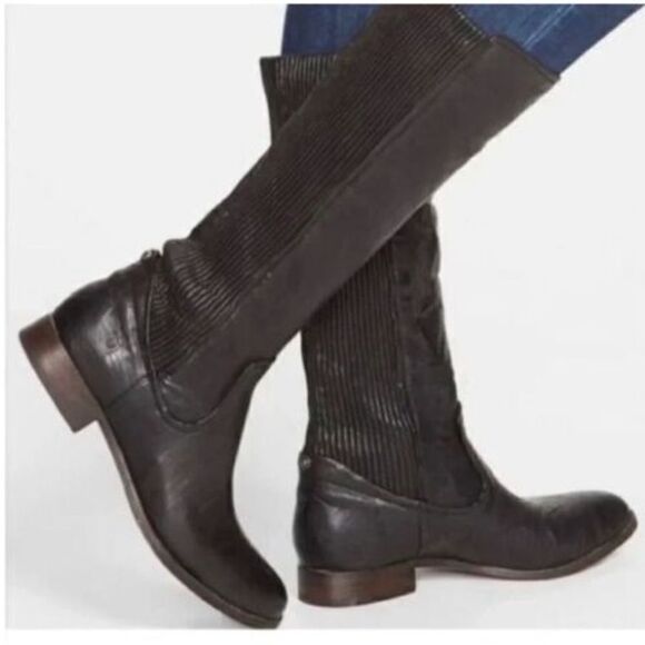 Frye Shoes - Frye Melissa black leather boots Size 8.5